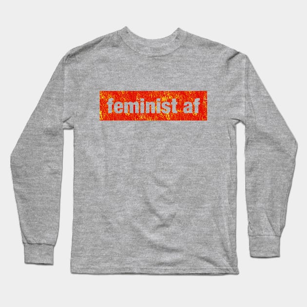 feminist af Long Sleeve T-Shirt by terrybain